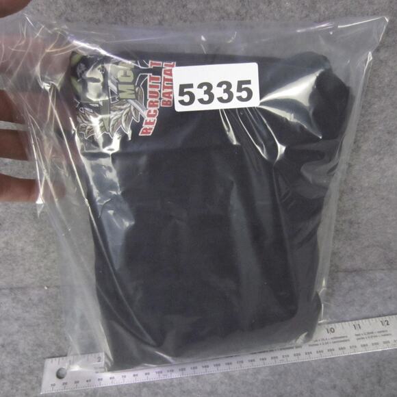 USMC Marine Corps Shirt Mens Large Black MCRD 1st Recruit Training 7.62 Design - Picture 9 of 9